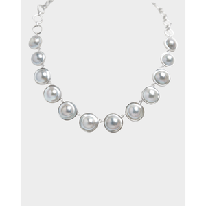 Collar de Perlas Mabe - Elegante Joyería de Perlas de Agua Dulce - Product Image 1