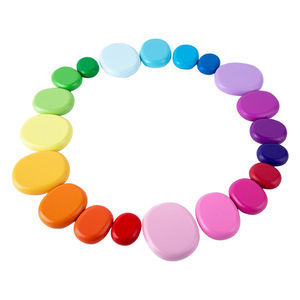 Jouets éducatifs pour bébés en gros : Tour de blocs géométriques classiques en bois, jeu d'empilage d'anneaux arc-en-ciel pour enfants - Product Image 1