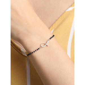 NOVAMART Fine Lia Hand Mangalsutra <b>Bracelet</b> 925 Sterling Silver Fine Charm Wholesale Export - Product Image 4