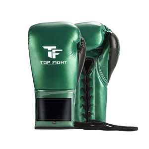 Gants de boxe 100% cuir de vache véritable, gants de boxe Twins pour entraînement MMA et Muay Thai - Product Image 2