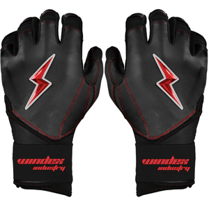 Creator Series Long Cuff Brucebolt Style Guantes de bateo 100% Premium Cabretta Guantes de bateo de béisbol de cuero - Product Image 1