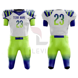 Maillot de football américain de haute qualité ensemble d'uniformes personnalisés pour hommes tissu respirant Double couche vêtements de sport en gros - Product Image 1