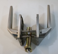 Ensemble de serrure de porte silencieuse japonaise sans clé, serrure de porte à trois barres pour porte intérieure de salle de bain