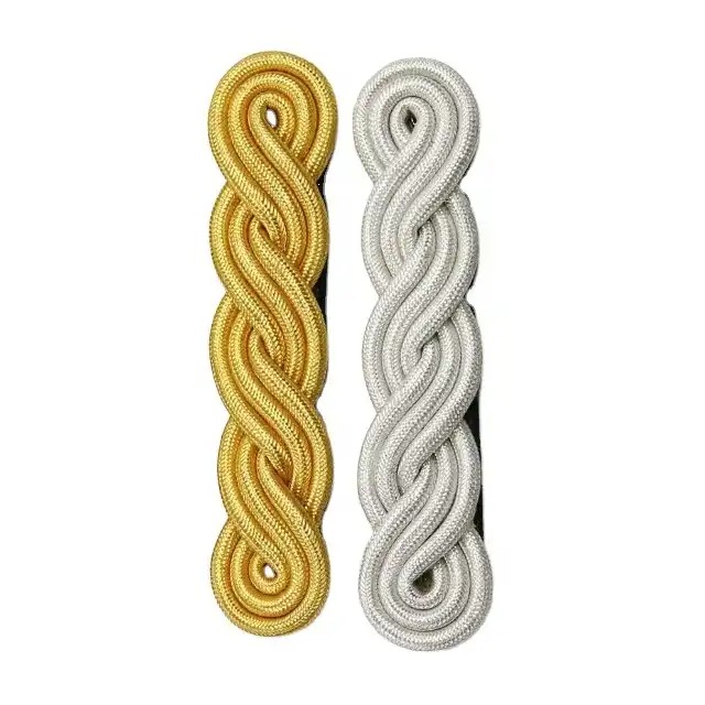 2023 Epaulette Marching Band Shoulder Boards With Fringe In Silk - Foto 4