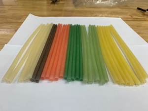 Paille de riz du Vietnam colorée écologique jetable buvant des farines d'éco-vacances style séché - Product Image 6