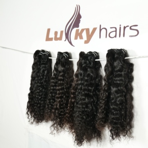 Best Quality <b>Cheap</b> Product Indian Human Hair <b>Extensions</b> Cuticle Aligned Loose Deep Wave Bundles Natural Color black Unprocessed - Product Image 5