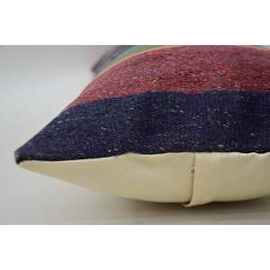 หมอนขนสัตว์หลากสีลายวินเทจ12X24นิ้วเทคนิคการเย็บปะติดปะต่อกันของ Kantha - Product Image 4