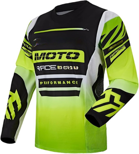 Racer Grade Dirt Bike Jersey Set Equipo sublimado personalizado a medida para Elite Fit, conducción de alta velocidad y estilo único - Product Image 5