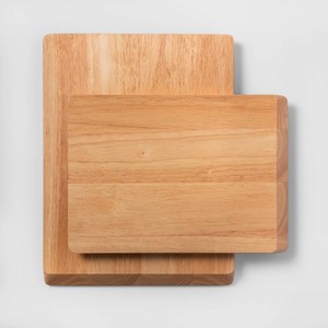 Offre Spéciale planche à découper et à découper en bois de forme carrée exclusive avec poignée pour la coupe de fruits, légumes et viande - Product Image 1