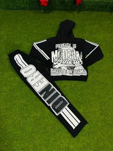 Survêtement d'hiver imprimé à capuche élégant pour homme, confortable, durable, léger, 100% coton pour la salle de sport, la course à pied, le jogging, décontracté - Product Image 6