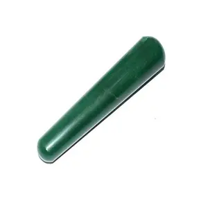 Bacchetta di pietre di cristalli di massaggio del corpo di pietre preziose lisce di giada verde naturale |