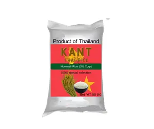 KANT Thai Rice Hommali 50 KG Produk Kelas Premium Thailand dari Thailand Kelas Ekspor OEM Produk Baru Peringkat Teratas Rumput Curah Mentah