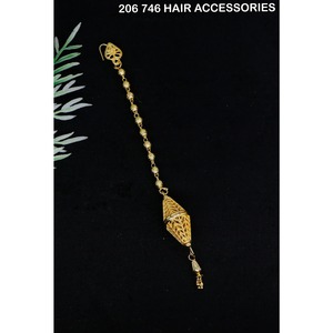 Kuwait Gold Plated Hair Accessories for Women Fashion <b>Head</b> Jewelry Arab Bridal Accessories Stylish Hair Chain Arabic Jewellery - Product Image 6