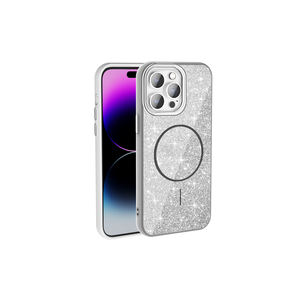 Funda Protectora de Silicona Brillante Netzy para iPhone 14 Pro Max, 14 Plus, 13 Pro Max, OnePlus Nord-MagSafe en Blanco - Product Image 1