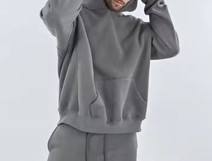 Sweat à capuche surdimensionné à bon prix Sweats à capuche pour hommes de style ample vierge de haute qualité décontracté grande taille - Product Image 3