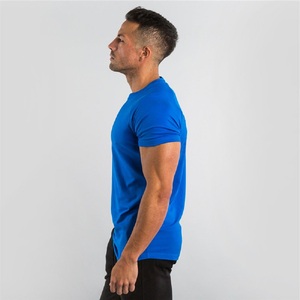 Séchage rapide de haute qualité Logo personnalisé t-shirts pour hommes Impression T-shirt uni grande taille Vente en gros pas cher - Product Image 3