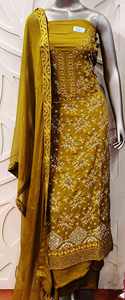 Designer moderne non cousu brodé à la main indien Fashion-Forward Salwar Kameez Beautiful Party Wear Suits - Product Image 2