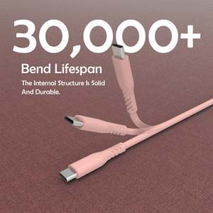 MFi Certified 1M Tangle-Free <b>for</b> Silicone Charging <b>Cable</b> Tinned Copper Conductor Soft USB IOS Devices <b>Computers</b> Sync Stock - Product Image 6