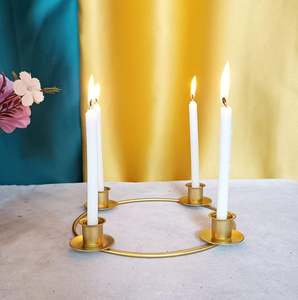 Premium Metal Candlestick Christmas <b>Candle</b> Holder Indoor and Outdoor Christmas Decoration Parties New Year Decor Hand Made India - Product Image 6