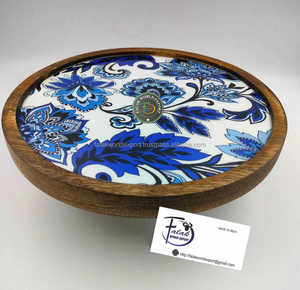 Juego de herramientas y soporte para pastel de madera natural hecho a mano para bodas, fiestas y decoración del hogar, exhibición de postres de madera ecológica de FWE - Product Image 1