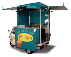 Triciclo Eléctrico para Comida, Carrito Móvil de Catering, Furgoneta de Comida Callejera de Tres Ruedas para Café, Pizza, Tacos, Helados, Snacks y Hot Dogs - Product Image 5