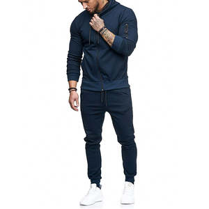 Costumes de sport pour hommes à la mode européens et américains nouveau printemps et automne vêtements de fitness décontractés ensemble de sport décontracté - Product Image 1