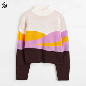 Pulls en tricot pour femmes, fabrication sur mesure en gros, mode, derniers modèles de pulls pour femmes, pull en tricot - Product Image 4