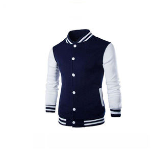 เสื้อแจ็กเก็ตเบสบอลทีมโรงเรียนสำหรับผู้ชายเสื้อผ้าแนวสตรีทแบบเรียบง่ายไม่มีลายปักโลโก้ตามสั่ง2025 - Product Image 4