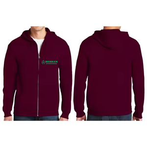 Sweat à capuche zippé unisexe oversize 600 500 400 g/m² pour sweats à capuche zippés en coton épais personnalisé molletonné/éponge française - Product Image 5