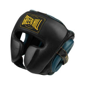 Casco de Boxeo para Niños AZTEC, Protector, Portátil, para Taekwondo, Negro/Azul, Cuero, Plástico, PU y PC - Product Image 1