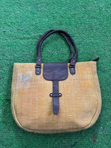 Bolso de yute de moda bohemio indio diseño Tribal Vintage hecho a mano cierre de cremallera Mujer bolso de hombro cierre de cremallera hecho a mano - Product Image 3