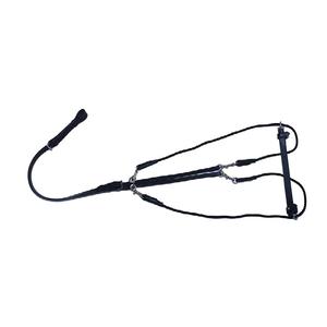 High Quality Customizable Portable Horse Chambon Martingale Durable DD Leather PP Rope 4 Bright Brass Snaps SS Roller <b>Buckles</b> - Product Image 1