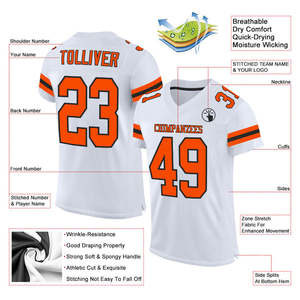 Maillot de Football américain le plus vendu uniforme personnalisé vêtements de sport respirants à séchage rapide pour la ligue de la jeunesse et l'entraînement athlétique - Product Image 6