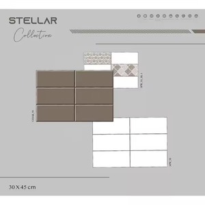 Stellar Collection 30x45cm Mármol Cerámica Azulejos de porcelana esmaltada Impresión digital para piso y pared 300x450mm Disponible en stock - Product Image 2
