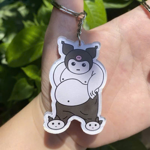 พวงกุญแจอะคริลิคน่ารักพวงกุญแจสารพัดประโยชน์สำหรับตกแต่งโทรศัพท์มือถือของขวัญตกแต่งโลโก้ตามสั่ง - Product Image 1