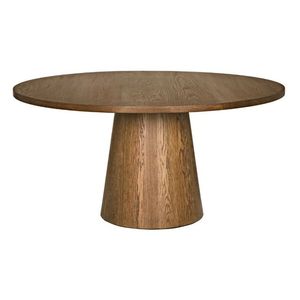 Mid-Century Modern Round <b>Dining</b> Table Solid Wood Classic Design - Product Image 1