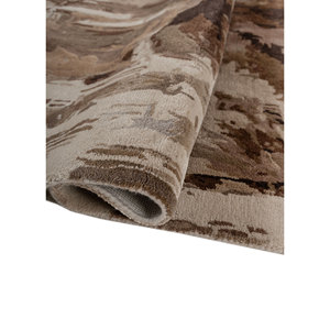 Genesis Ivory <b>Hand</b> <b>Tufted</b> Wool & Viscose <b>Rug</b> 9x12 Rectangle Abstract Pattern for Bedroom Hallway or Living Room Use-TNQ-4307 - Product Image 2