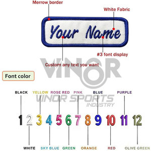 Twill Fabric Custom <b>Name</b> Patch 2pcs Personalized Embroidered <b>Name</b> Tags Sew On or Iron On Patches Clothing Uniforms - Product Image 4