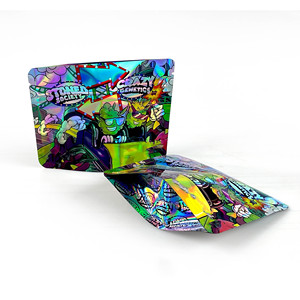 Bolsas de Embalaje de Gomitas Comestibles Impresas Personalizadas, Bolsas de Mylar a Prueba de Olores y Resistentes a Niños, Embalaje de Alimentos, Bolsa para Tabaco de 3.5g - Product Image 2