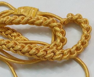 2024 OEM vente en gros sur mesure épaule Aiguillette shineGold Wire Aiguillette Gold Wire Cord avec des matériaux de qualité supérieure - Product Image 3