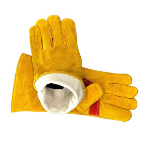Guantes de soldadura de cuero de la mejor calidad, la mejor Fabricación, guantes de soldadura de cuero de protección de manos de alta exigencia personalizados - Product Image 6