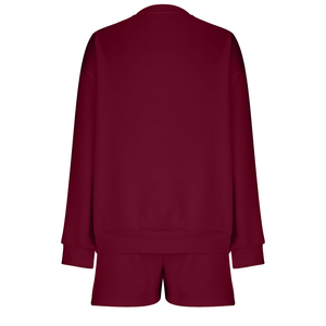 Conjunto de sudadera transpirable y pantalón corto personalizado de la mejor calidad, conjunto informal de dos piezas de verano a la moda para mujer de talla grande, conjunto cálido unisex - Product Image 5