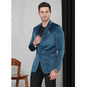 Export Quality <b>Mens</b> Olive <b>Velvet</b> Court <b>Blazer</b> Modern Fit Fashion For Party Wear Formal Events Available In Bulk Quantity - Product Image 2