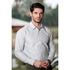 Chemise de créateur SAMSA pour homme avec logo personnalisé, 100 % coton, manches longues, infroissable, coupe ajustée, chemise décontractée - Product Image 5