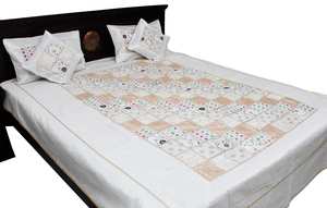 Sábanas Floral con estampado de algodón 100%, sábanas de calidad fina, diseño de ajedrez, funda de cama doble de seda, juego de cojines 401 - Product Image 3