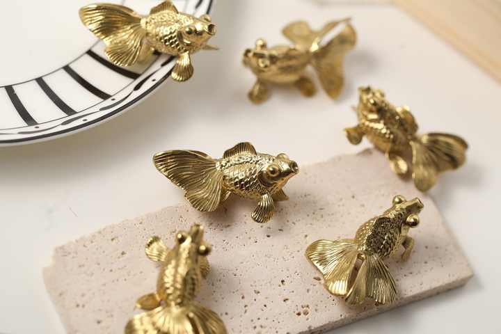 Fish Design Knob for Cabinets Drawers and Doors Cute Decorative Handle for Kids Room Coastal Home Decor and Furniture Use