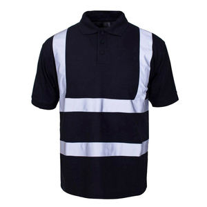 Chemises réfléchissantes Polo pour hommes Logo personnalisé Vêtements de travail haute visibilité Polos de travail à manches courtes T-shirts de sécurité réfléchissants - Product Image 4