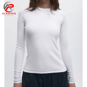 Venta al por mayor camisetas de manga larga de impresión personalizada deportes Camiseta de manga larga en blanco de alta calidad Camiseta de manga larga para las mujeres - Product Image 6