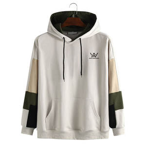 Sweat à capuche pour homme tendance, uni, avec cordon de serrage réglable et intérieur doux, idéal pour le streetwear et l'usage quotidien - Product Image 1