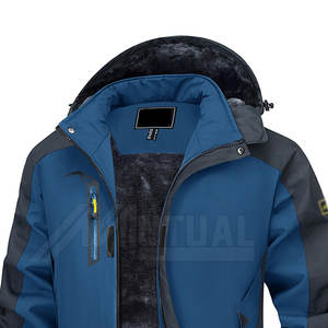 Chaqueta de nieve para hombre más vendida, hecha a medida, de gran tamaño, con capucha, a prueba de viento, cierre de cremallera, último diseño, precio - Product Image 5